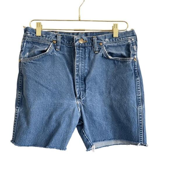 Wrangler Pants - Wrangler Denim Short Women's 34 High Rise Raw Hem